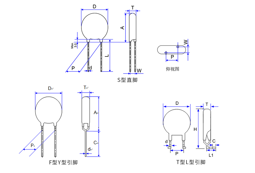 TVR高能压敏电阻参数